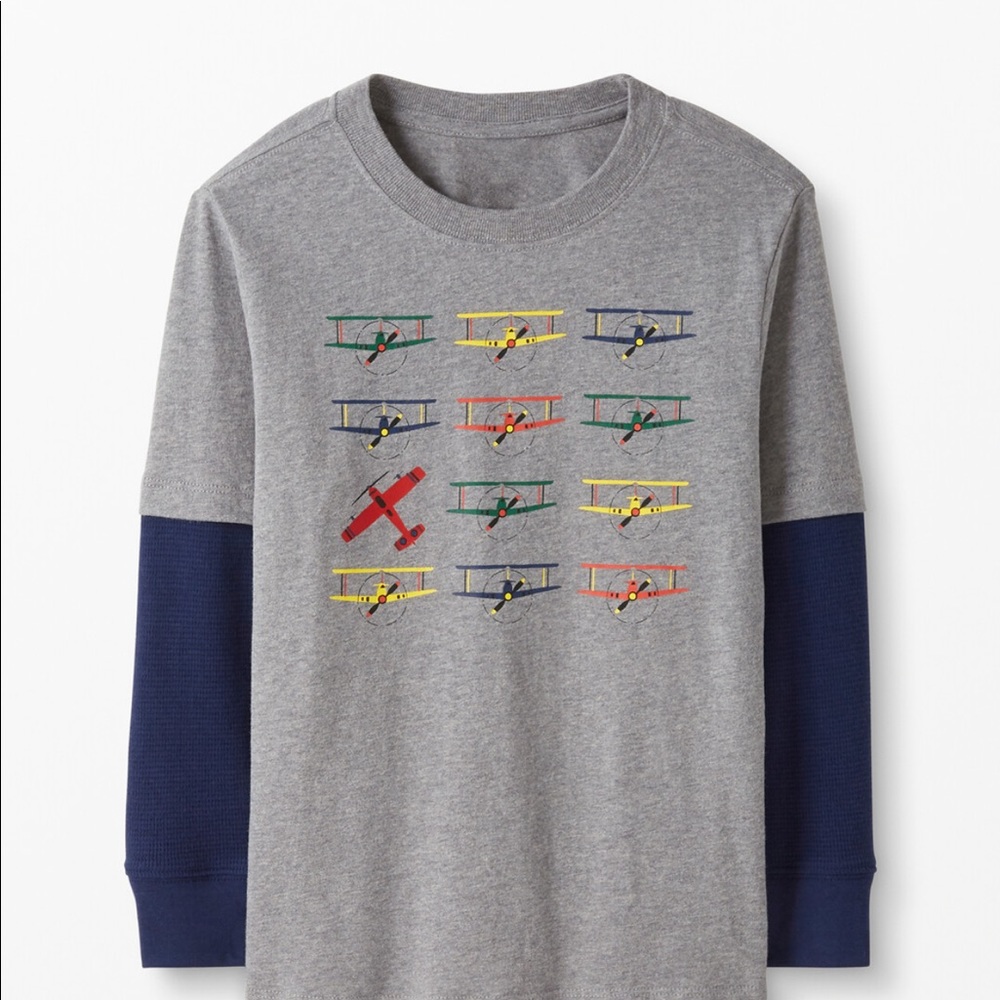 NEW Hanna Anderson Boys Layered Graphic Tee in 6/7
